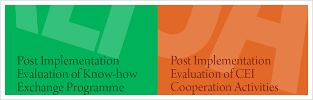 CEI Projects Evaluation // Central European Initiative publications ( Graphic design )