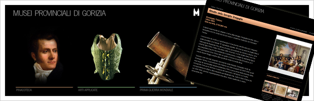 Musei Provinciali di Gorizia // Webiste design and layout ( Graphic design and CSS)