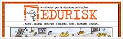 Edurisk // Italian project: education for natural risk reduction ( Graphic design and CSS / through Prospero )