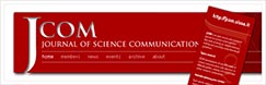 JCOM // Jourmal of Science Communication ( Logo design, graphic design and CSS / through Prospero )